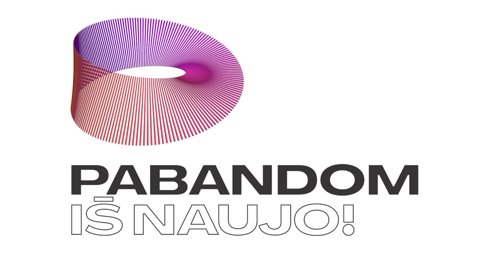 logo pabandom is naujo émisision de sélection nationale Lituanie
